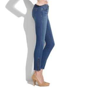 Madewell Skinny Jeans with Ankle Detail